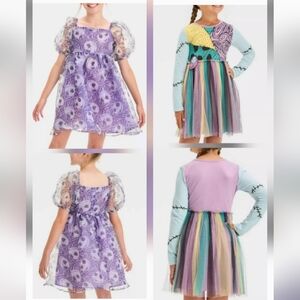 Disney Nightmare Before Christmas, Jack And Sally Halloween Girls Dresses Sz L